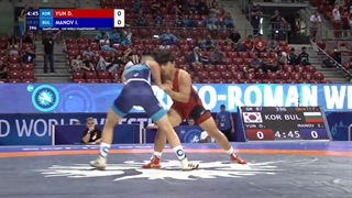 Qual GR - 87 kg D YUN (KOR) v I MANOV (BUL)