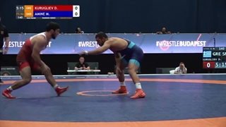 Myles Nazem AMINE (SMR) df. Dauren KURUGLIEV (GRE)  86