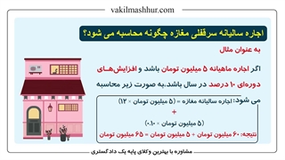 آیا میدانید اجاره سرقفلی چگونه محاسبه می شود؟ (راهنمای کامل در توضییحات)