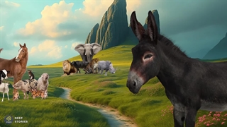 خر در پوست شیر : داستانی عبرت آموز از کلیله و دمنه