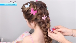 آموزش بافت مو برای موهای بلند دخترانه