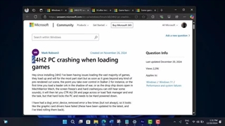 Windows 11 24H2 Games Crashing, Not Responding/Opening (Quick FIx)