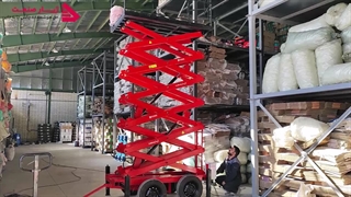 بالابر هیدرولیکی 9 متری با ارتفاع دسترسی 11 متری